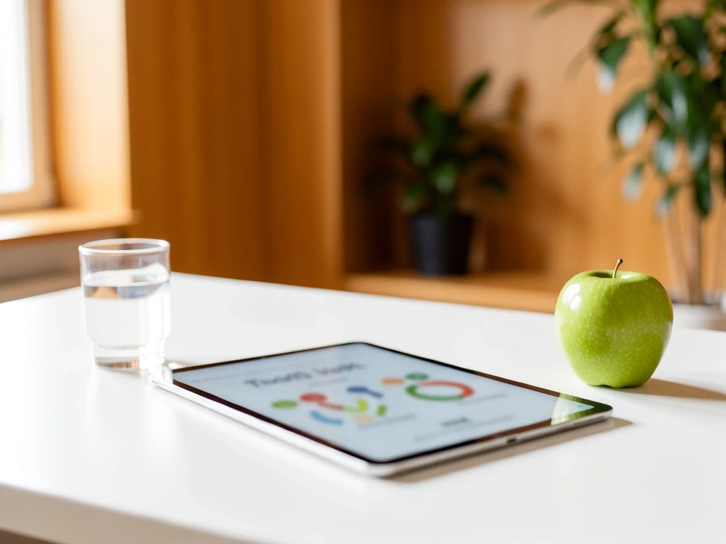 Digitaler Arbeitsplatz eines Ernährungsexperten